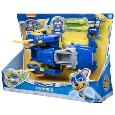Figurina Chase cu masina de politie Power Up Patrula Catelusilor Spin Master