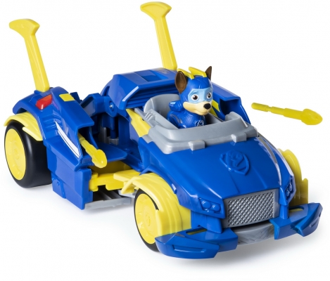 Figurina Chase cu masina de politie Power Up Patrula Catelusilor Spin Master