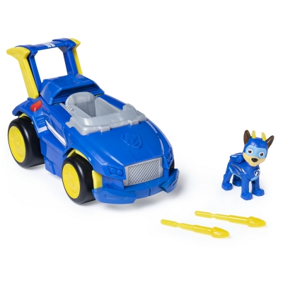 Figurina Chase cu masina de politie Power Up Patrula Catelusilor Spin Master