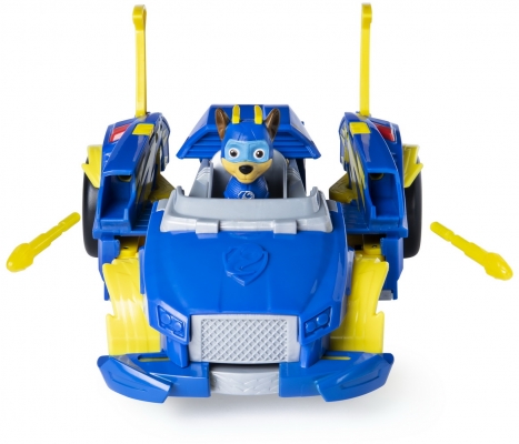 Figurina Chase cu masina de politie Power Up Patrula Catelusilor Spin Master