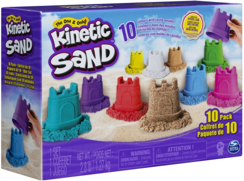 Nisip kinetic, set 10 culori, Spin Master