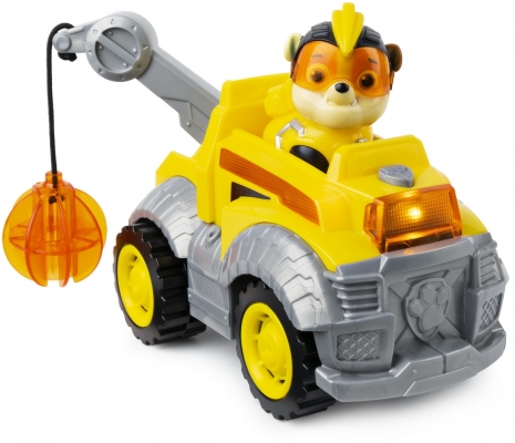 PATRULA CATELUSILOR SUPER EROUL RUBBLE CU VEHICUL SPIN MASTER