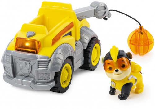 PATRULA CATELUSILOR SUPER EROUL RUBBLE CU VEHICUL SPIN MASTER