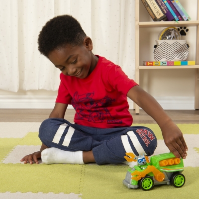 PATRULA CATELUSILOR SUPER EROUL ROCKY CU VEHICUL SPIN MASTER