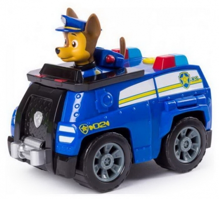 PATRULA CATELUSILOR SET FIGURINA CHASE CU MASINA DE POLITIE SPIN MASTER