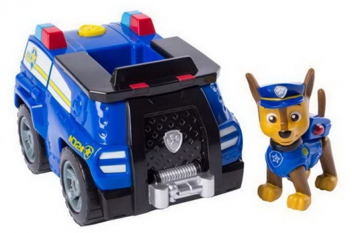 PATRULA CATELUSILOR SET FIGURINA CHASE CU MASINA DE POLITIE SPIN MASTER