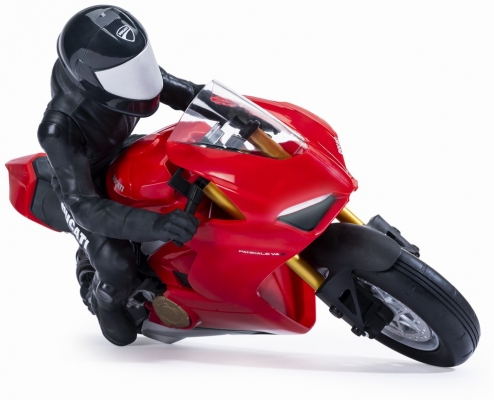 Motocicleta cu telecomanda RC Ducati Upriser pe o roata in viteza Spin Master