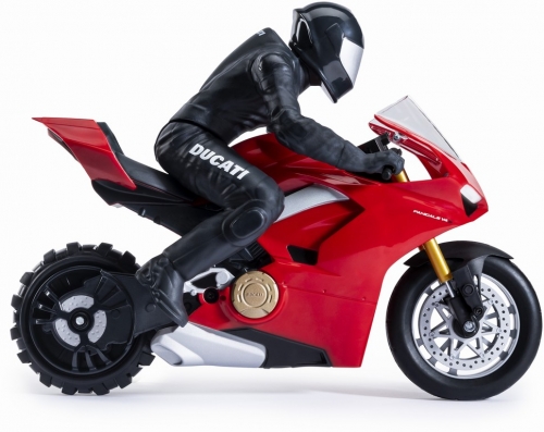 Motocicleta cu telecomanda RC Ducati Upriser pe o roata in viteza Spin Master