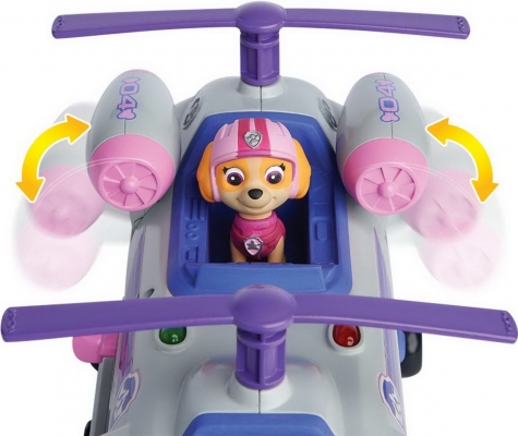 Set de joaca Elicopterul lui Skye cu functiuni si figurine Patrula Catelusilor Spin Master