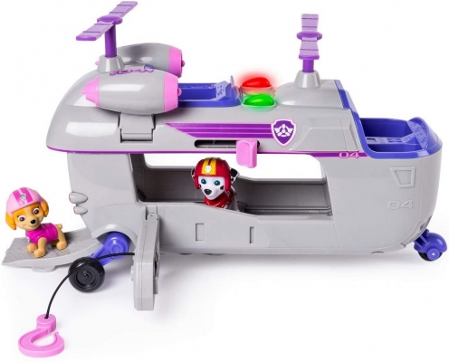 Set de joaca Elicopterul lui Skye cu functiuni si figurine Patrula Catelusilor Spin Master