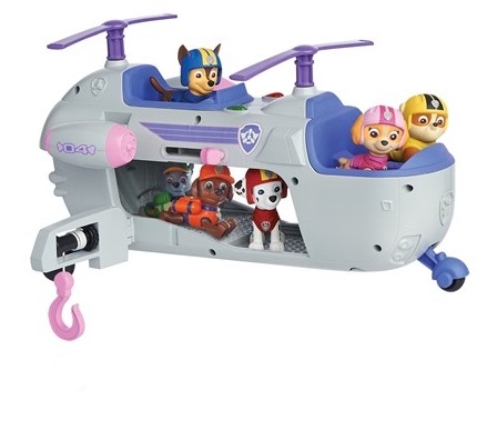 Set de joaca Elicopterul lui Skye cu functiuni si figurine Patrula Catelusilor Spin Master