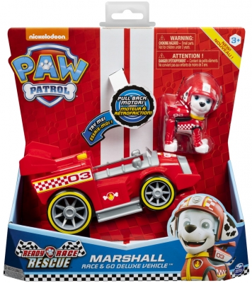 PATRULA CATELUSILOR MARSHALL MASINA DE CURSE CU SUNETE SI MOTOR PULL-BACK SPIN MASTER