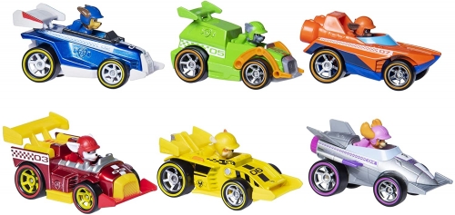 PATRULA CATELUSILOR SET 6 MASINUTE METALICE READY RACE SPIN MASTER
