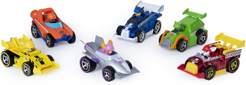 PATRULA CATELUSILOR SET 6 MASINUTE METALICE READY RACE SPIN MASTER
