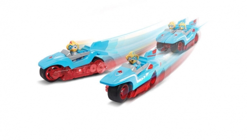 PATRULA CATELUSILOR SET VEHICUL DIVIZAT 2IN1 CU 2 GEMENI PUTERNICI INCLUSI SPIN MASTER