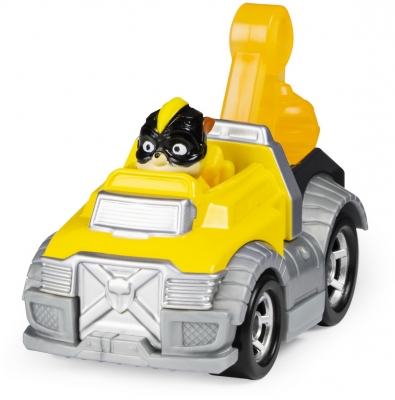 Masina de jucarie, macheta metalica, Rubble supererou cu masina utilitara Patrula Catelusilor Spin Master