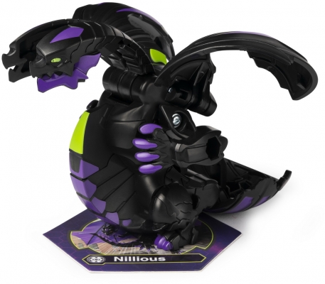 Figurina bila Bakugan S2 Deka Jumbo Nillious Spin Master