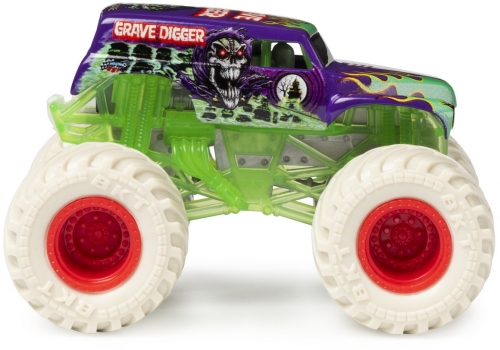 Masina de jucarie Macheta Groparul si figurina Grim Monster Jam Spin Master