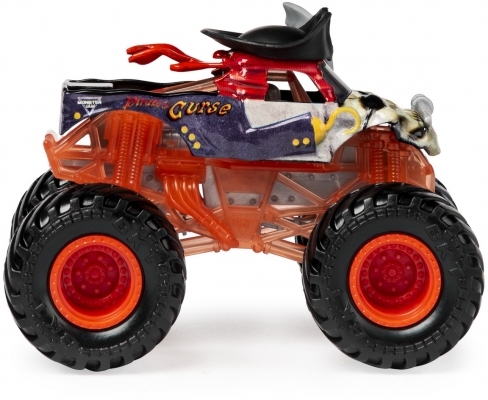 Masina de jucarie Macheta Blestemul Piratilor si figurina Capitanul Negru Monster Jam Spin Master