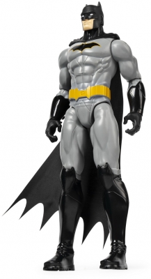 Figurina Batman cu capa neagra, 30 cm, Spin Master