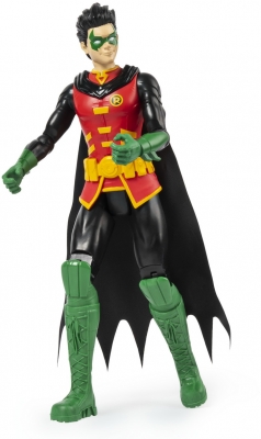 Figurina Robin cu 11 puncte de articulatie, 30 cm, Batman Spin Master