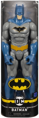 Figurina Batman cu capa albastra, 30 cm, Spin Master