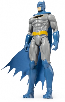 Figurina Batman cu capa albastra, 30 cm, Spin Master