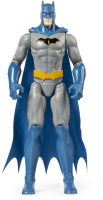 Figurina Batman cu capa albastra, 30 cm, Spin Master