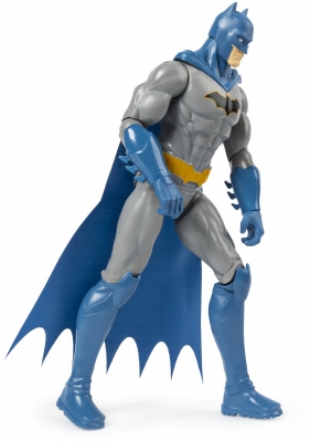 Figurina Batman cu capa albastra, 30 cm, Spin Master