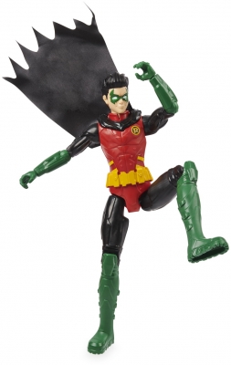 Figurina Robin cu 11 puncte de articulatie, 30 cm, Batman Spin Master