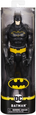 Figurina Batman costum negru lucios, 30 cm, Spin Master
