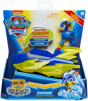 PATRULA CATELUSILOR VEHICUL CU FIGURINA CHASE SUNETE SI LUMINI SPIN MASTER