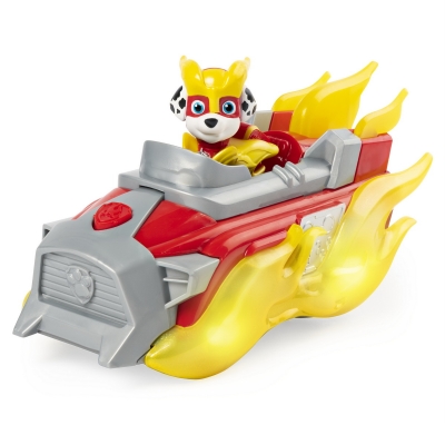 PATRULA CATELUSILOR VEHICUL CU FIGURINA MARSHALL SUNETE SI LUMINI SPIN MASTER