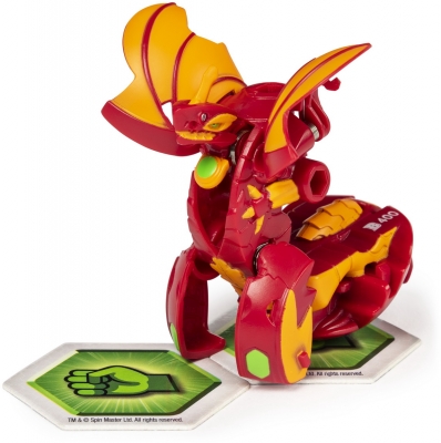 Figurina bila Bakugan S2 Basic Dragonoid cu card Baku-gear Spin Master