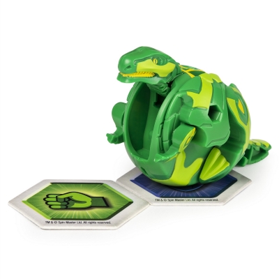 Figurina bila Bakugan S2 Basic Trox cu card Baku-gear Spin Master