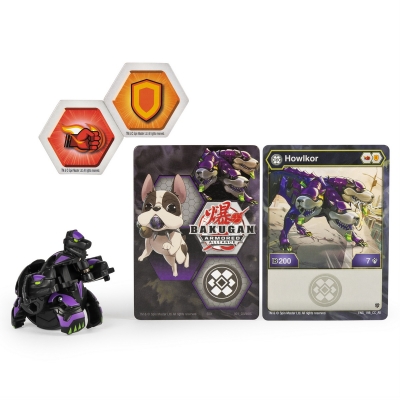 Figurina bila Bakugan S2 Basic Howlkor cu card Baku-gear Spin Master