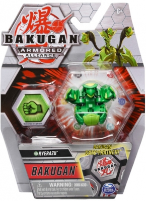 Figurina bila Bakugan S2 Basic Ryerazu cu card Baku-gear Spin Master
