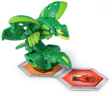 Figurina bila Bakugan S2 Basic Barbetra cu card Baku-gear Spin Master