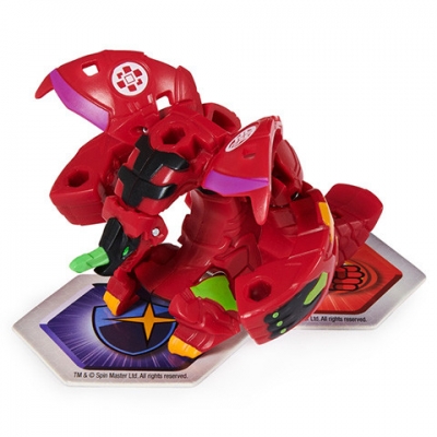 Figurina bila Bakugan S2 Basic Dragonoid cu card Baku-gear Spin Master