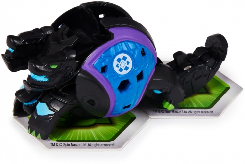 Figurina bila Bakugan S2 Basic Howlkor cu card Baku-gear Ramparian Spin Master