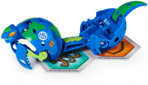 Figurina bila Bakugan S2 Basic Fangzor cu card Baku-gear Spin Master