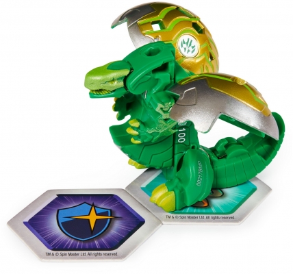 Figurina bila Bakugan S2 Basic Trox cu card Baku-gear Sairus Spin Master