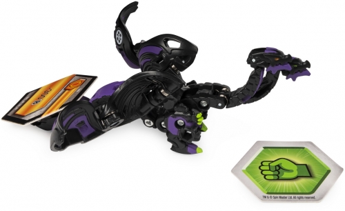 Figurina bila Bakugan S2 Ultra Nillious cu card Baku-gear Spin Master