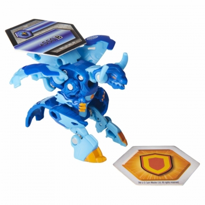 Figurina bila Bakugan S2 Ultra Eenoch cu card Baku-gear Spin Master