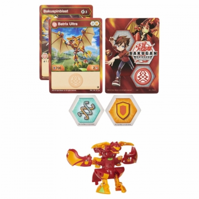 Figurina bila Bakugan S2 Ultra Batrix cu card Baku-gear Spin Master