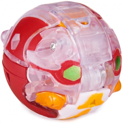 Figurina bila Bakugan S2 Ultra Dragonoid Red cu card Baku-gear Spin Master