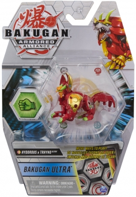 Figurina bila Bakugan S2 Ultra Hydorous Trhyno cu card Baku-gear Spin Master