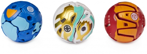 Figurine bila Bakugan S2 Start Pack Ryerazu Cimoga si Trox Nobillious Ultra 3 buc/set Spin Master