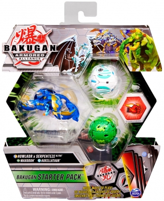 Figurine bila Bakugan S2 Start Pack Howlkor Serpenteze Ultra 3 buc/set Spin Master