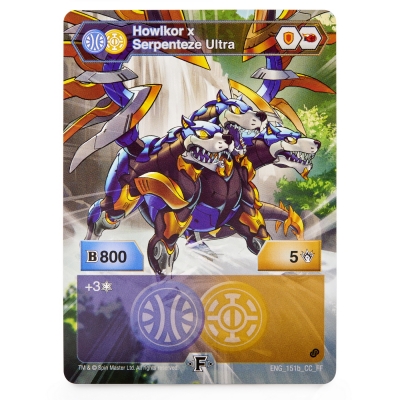 Figurine bila Bakugan S2 Start Pack Howlkor Serpenteze Ultra 3 buc/set Spin Master